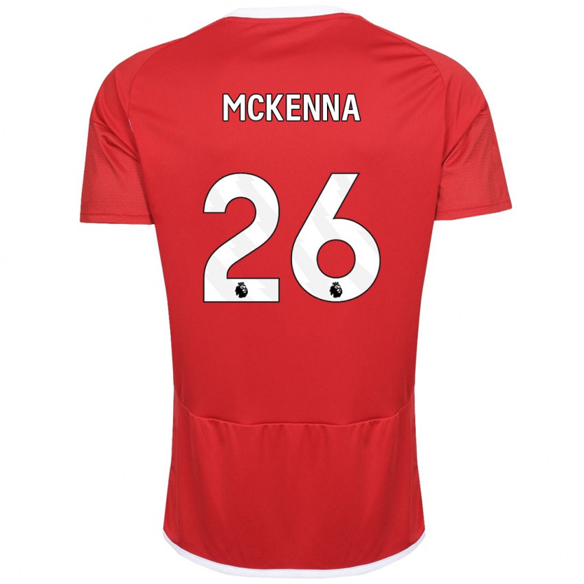 Herren Scott Mckenna #26 Rot Heimtrikot Trikot 2023/24 T-Shirt
