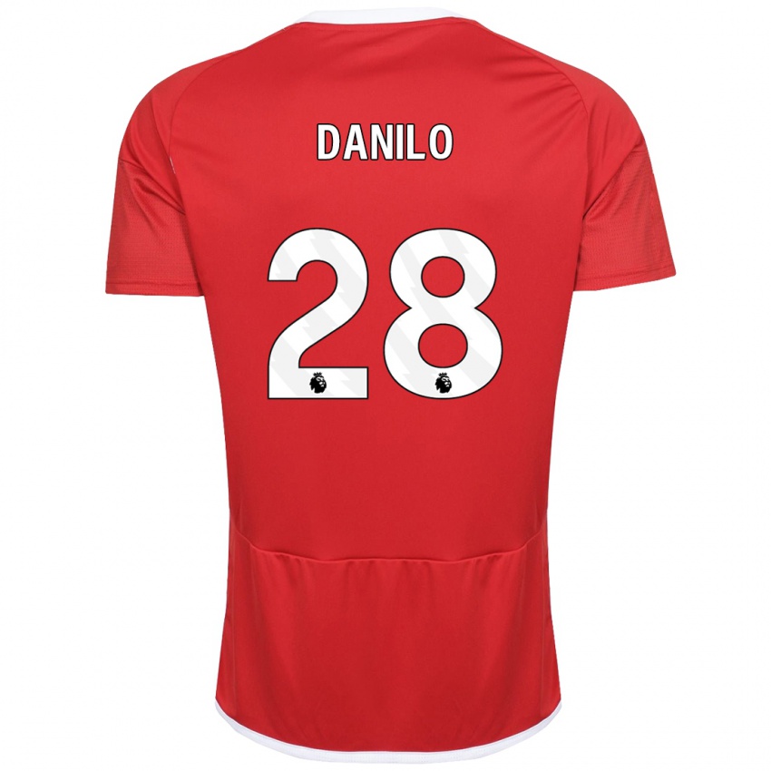 Herren Danilo #28 Rot Heimtrikot Trikot 2023/24 T-Shirt