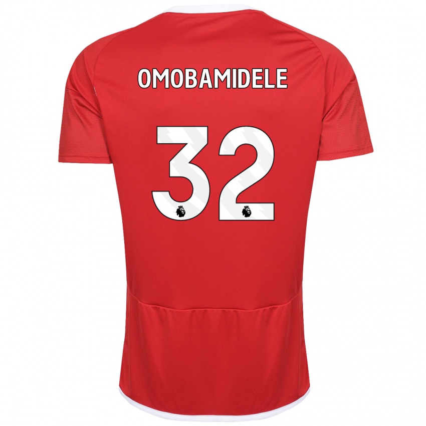 Herren Andrew Omobamidele #32 Rot Heimtrikot Trikot 2023/24 T-Shirt