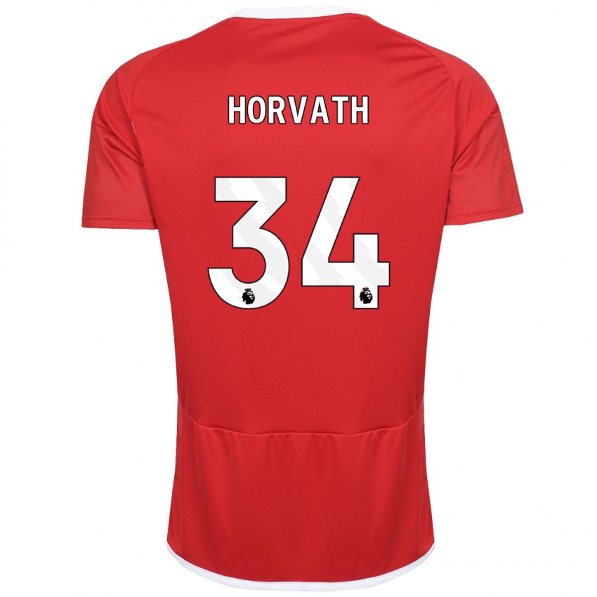 Herren Ethan Horvath #34 Rot Heimtrikot Trikot 2023/24 T-Shirt