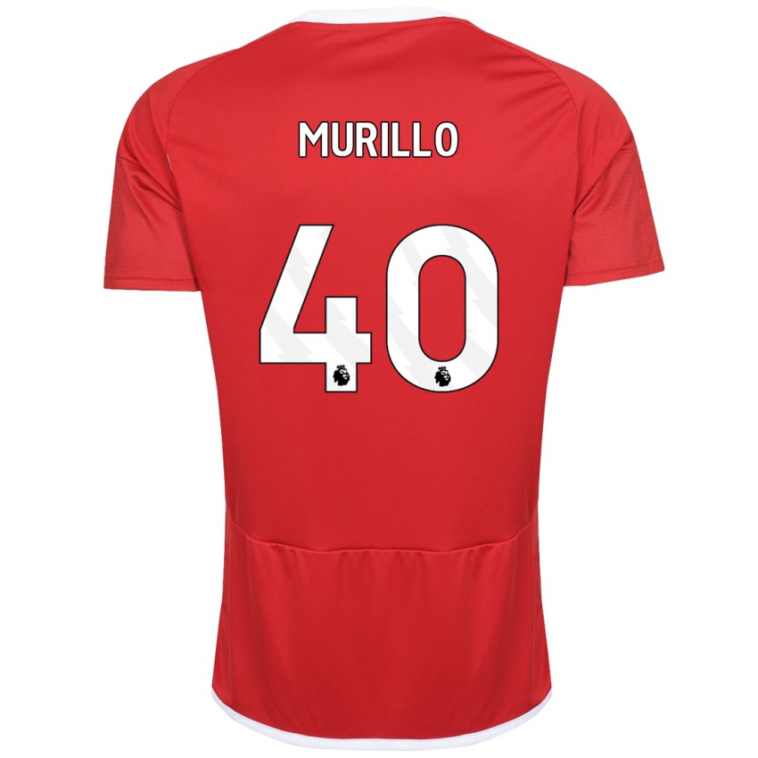 Herren Murillo #40 Rot Heimtrikot Trikot 2023/24 T-Shirt