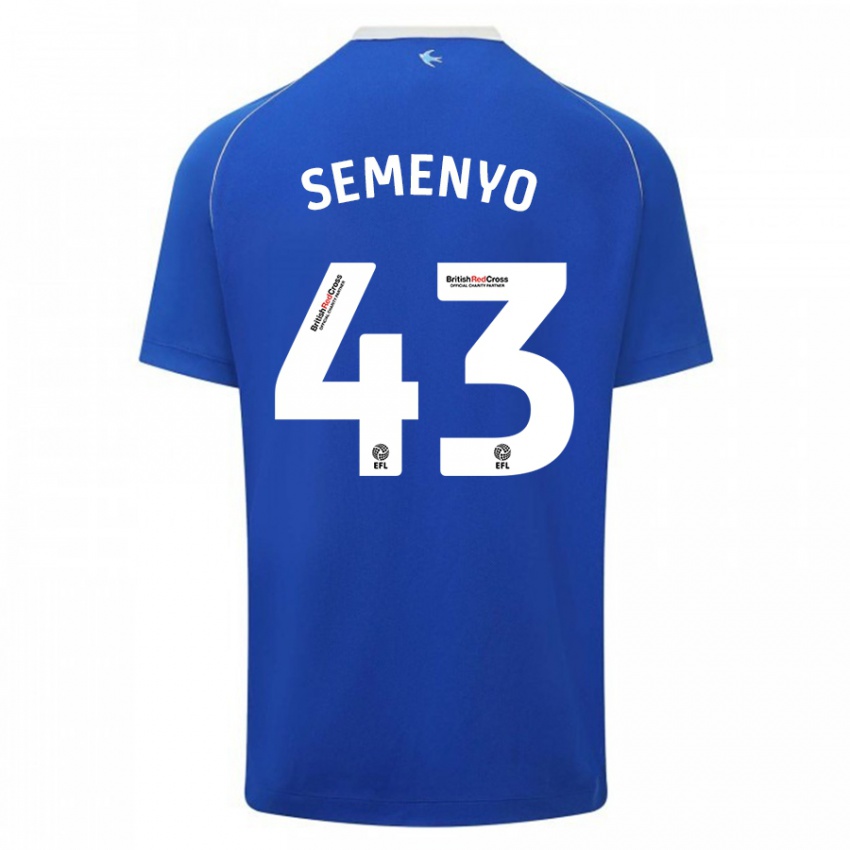 Herren Jai Semenyo #43 Blau Heimtrikot Trikot 2023/24 T-Shirt