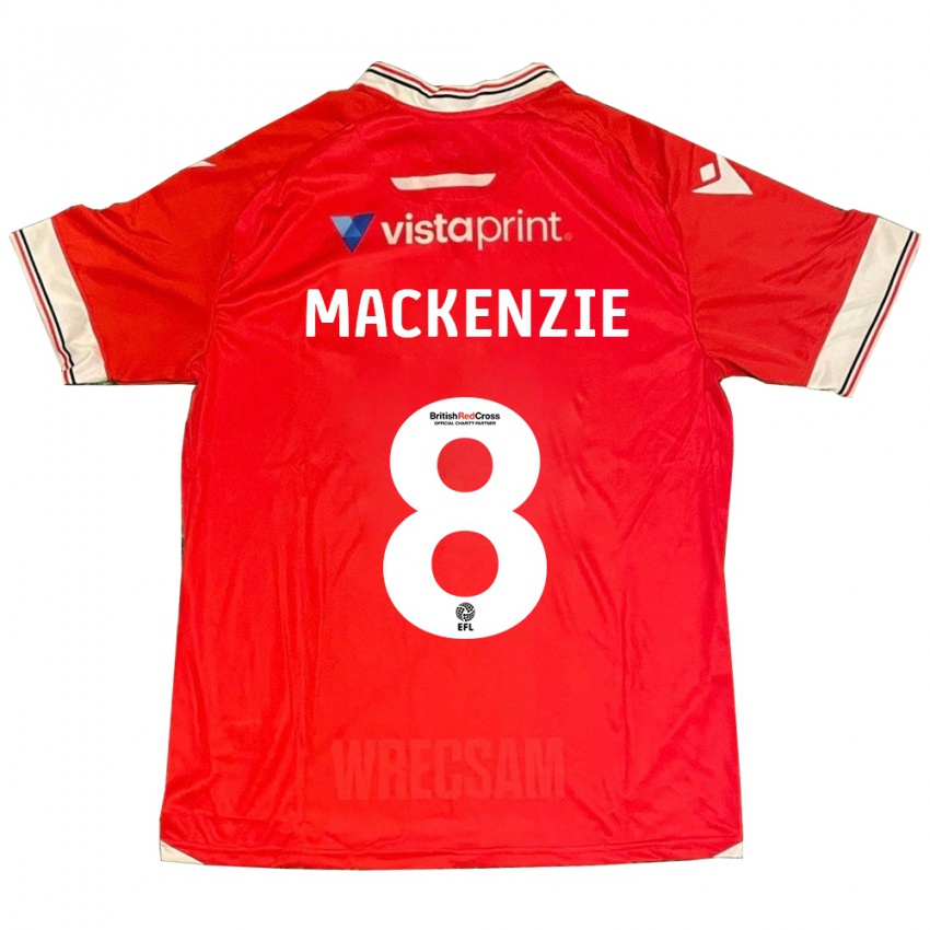 Herren Libby Mackenzie #8 Rot Heimtrikot Trikot 2023/24 T-Shirt
