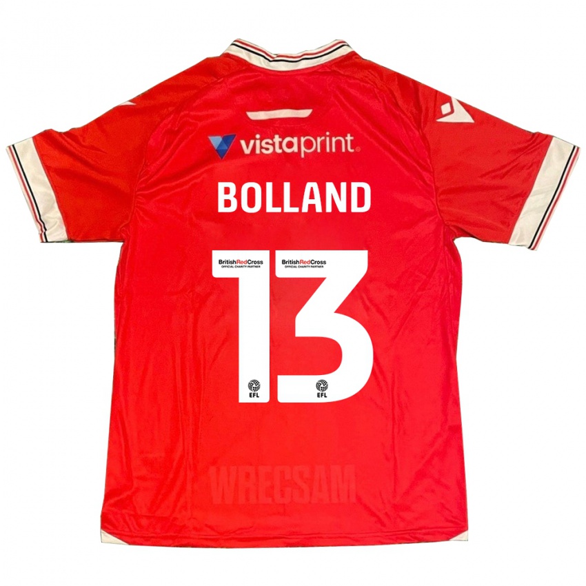 Herren Charlotte Bolland #13 Rot Heimtrikot Trikot 2023/24 T-Shirt
