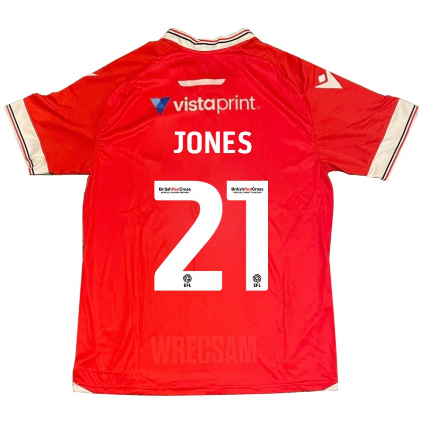 Herren Lili Jones #21 Rot Heimtrikot Trikot 2023/24 T-Shirt