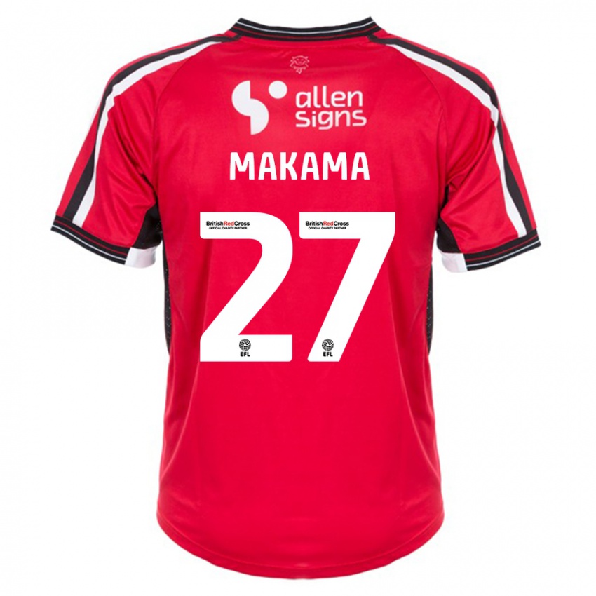 Herren Jovon Makama #27 Rot Heimtrikot Trikot 2023/24 T-Shirt