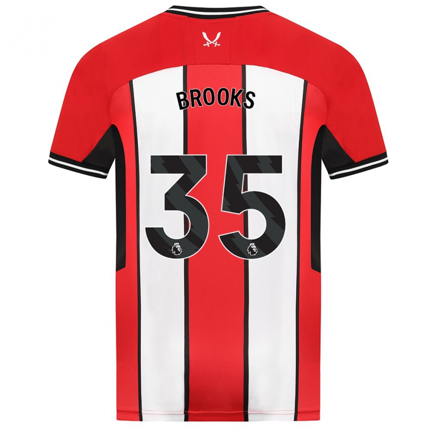Herren Andre Brooks #35 Rot Heimtrikot Trikot 2023/24 T-Shirt