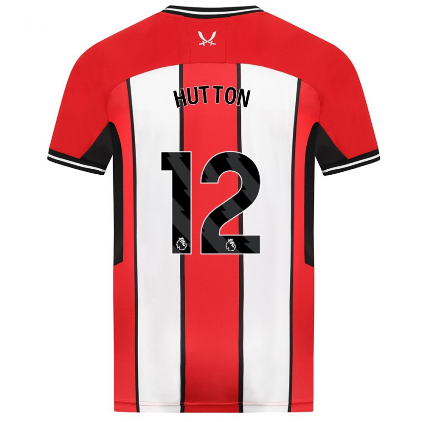 Herren Jodie Hutton #12 Rot Heimtrikot Trikot 2023/24 T-Shirt
