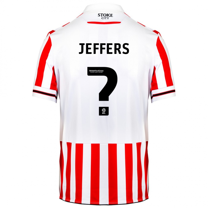 Herren Keke Jeffers #0 Rot-Weiss Heimtrikot Trikot 2023/24 T-Shirt