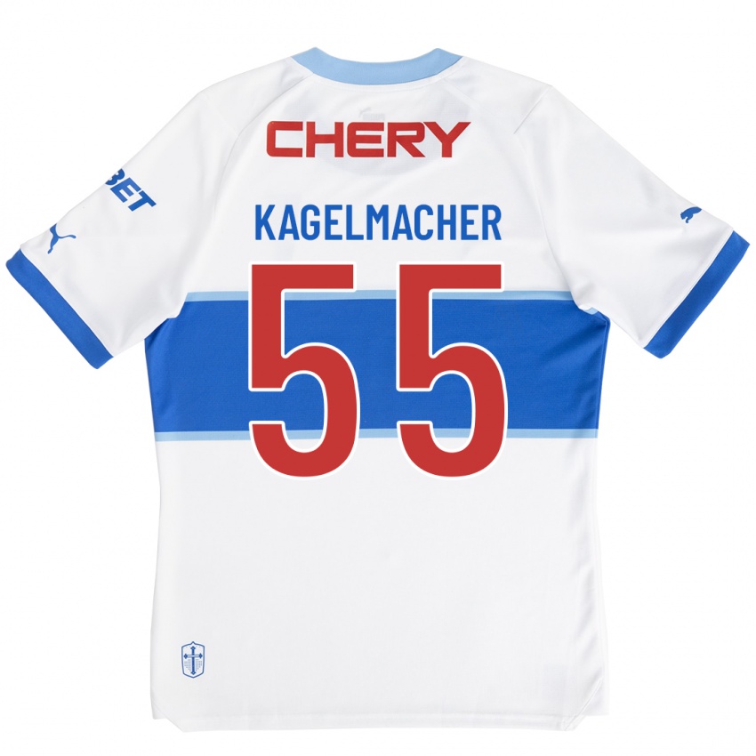 Herren Gary Kagelmacher #55 Weiß Heimtrikot Trikot 2023/24 T-Shirt