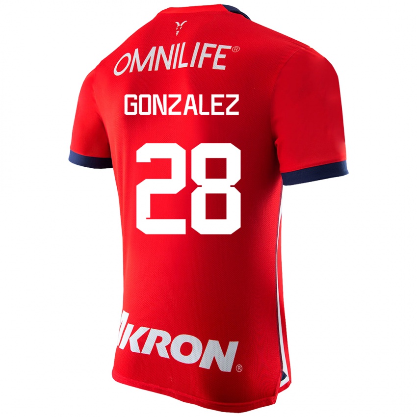 Herren Fernando González #28 Rot Heimtrikot Trikot 2023/24 T-Shirt