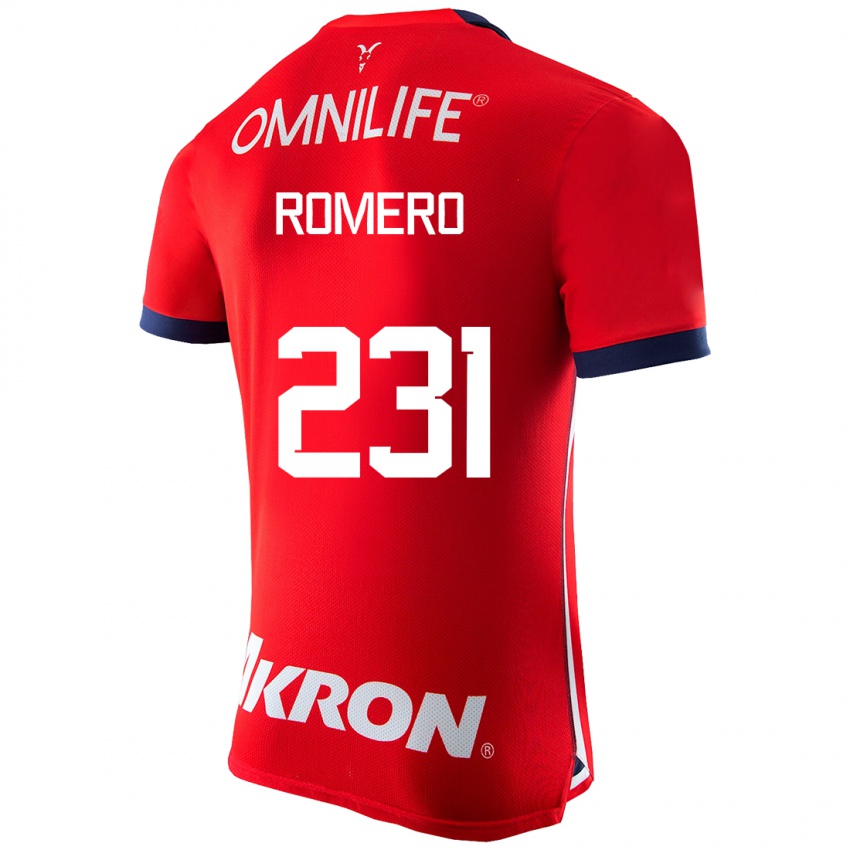 Herren Ángel Romero #231 Rot Heimtrikot Trikot 2023/24 T-Shirt
