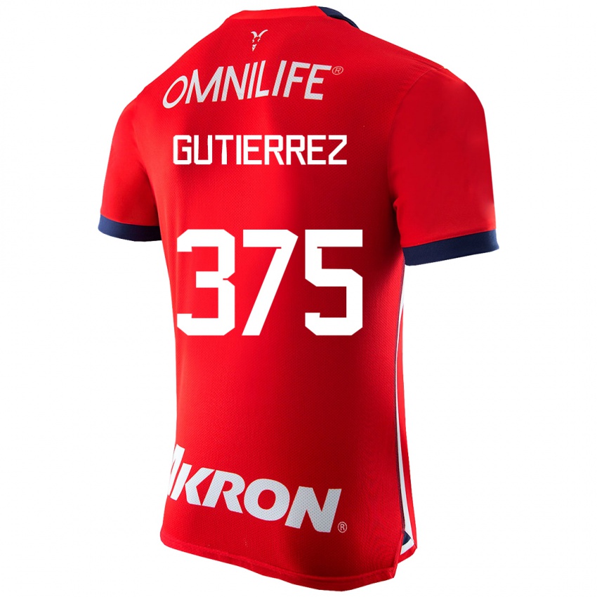 Herren Gerson Gutiérrez #375 Rot Heimtrikot Trikot 2023/24 T-Shirt