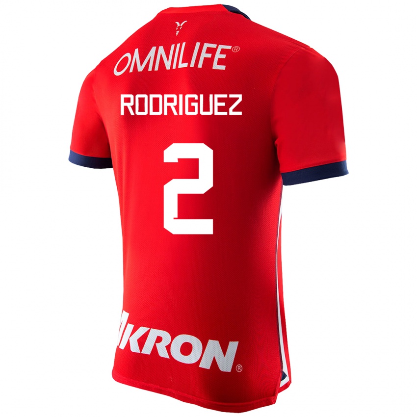 Herren Jaqueline Rodríguez #2 Rot Heimtrikot Trikot 2023/24 T-Shirt