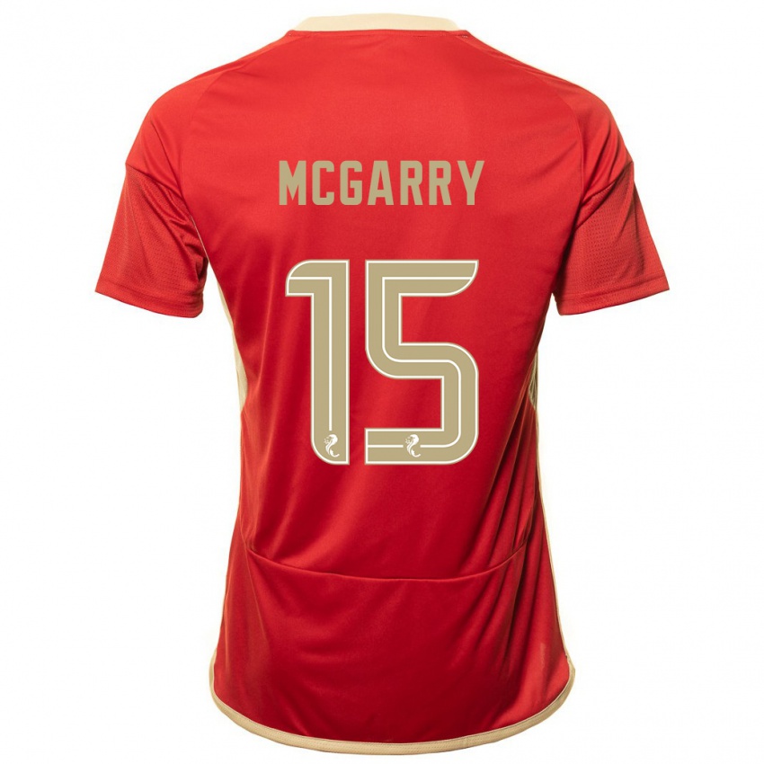 Herren James Mcgarry #15 Rot Heimtrikot Trikot 2023/24 T-Shirt