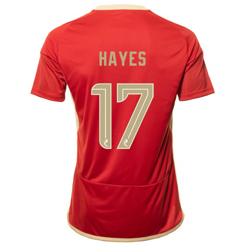 Herren Jonny Hayes #17 Rot Heimtrikot Trikot 2023/24 T-Shirt