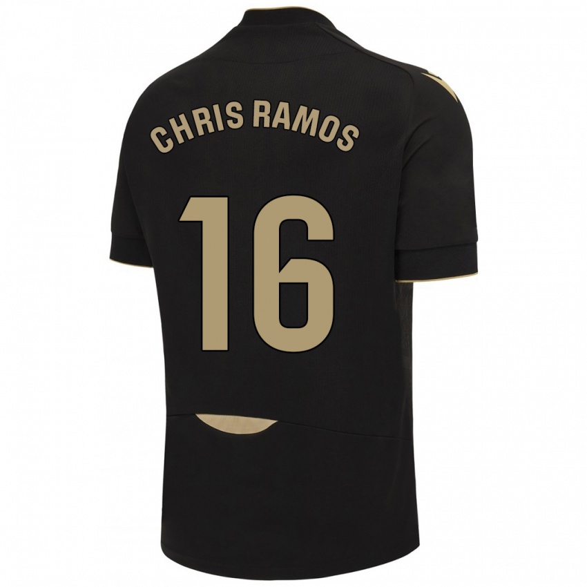 Herren Chris Ramos #16 Schwarz Auswärtstrikot Trikot 2023/24 T-Shirt