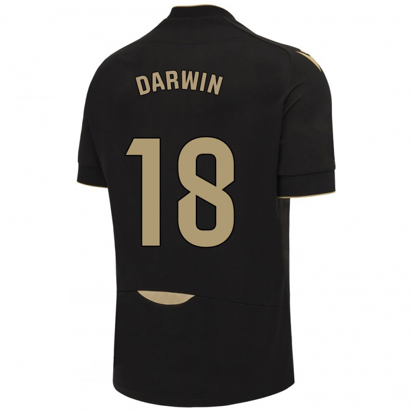 Herren Darwin Machís #18 Schwarz Auswärtstrikot Trikot 2023/24 T-Shirt