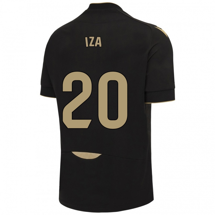 Herren Iza Carcelén #20 Schwarz Auswärtstrikot Trikot 2023/24 T-Shirt