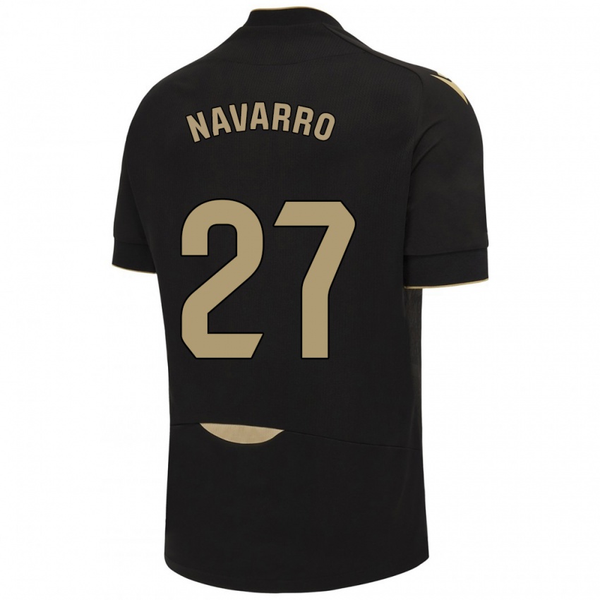 Herren Robert Navarro #27 Schwarz Auswärtstrikot Trikot 2023/24 T-Shirt