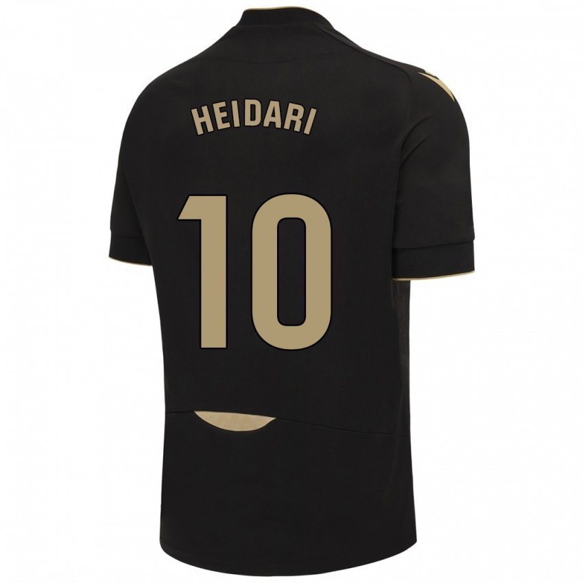 Herren Arman Heidari #10 Schwarz Auswärtstrikot Trikot 2023/24 T-Shirt