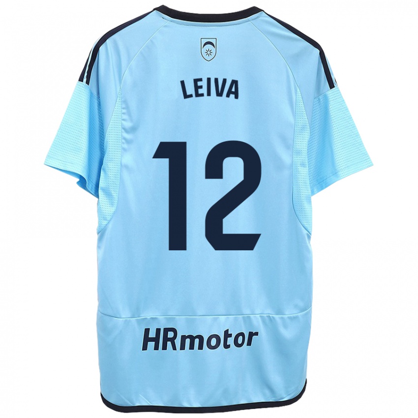Herren Álvaro Leiva #12 Blau Auswärtstrikot Trikot 2023/24 T-Shirt