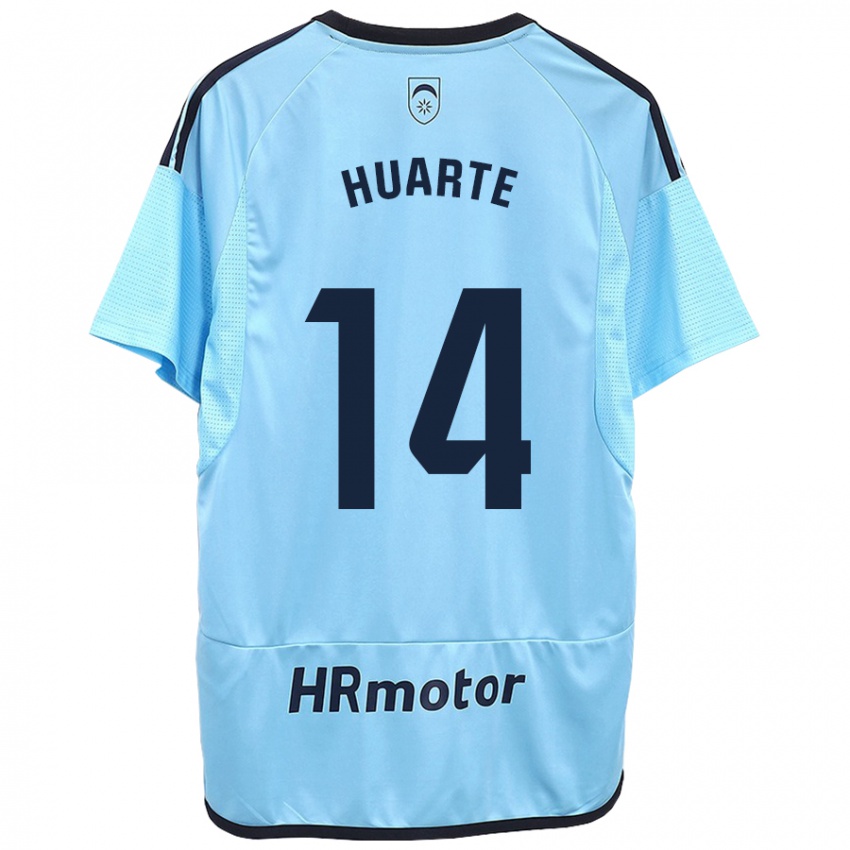 Herren Xabi Huarte #14 Blau Auswärtstrikot Trikot 2023/24 T-Shirt