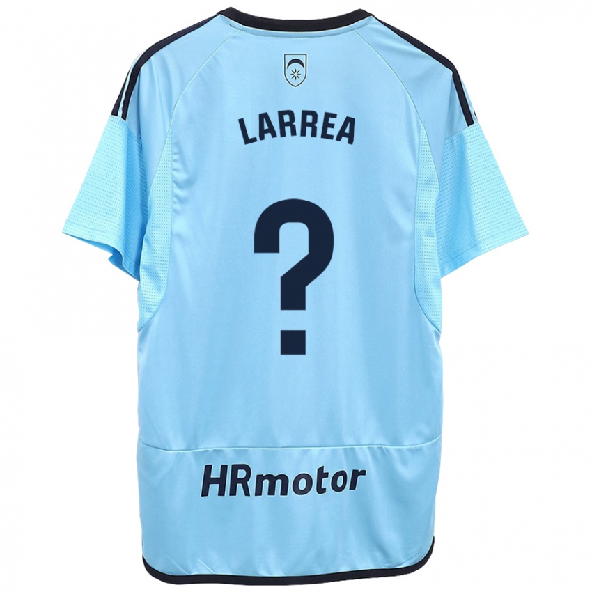 Herren Unai Larrea #0 Blau Auswärtstrikot Trikot 2023/24 T-Shirt