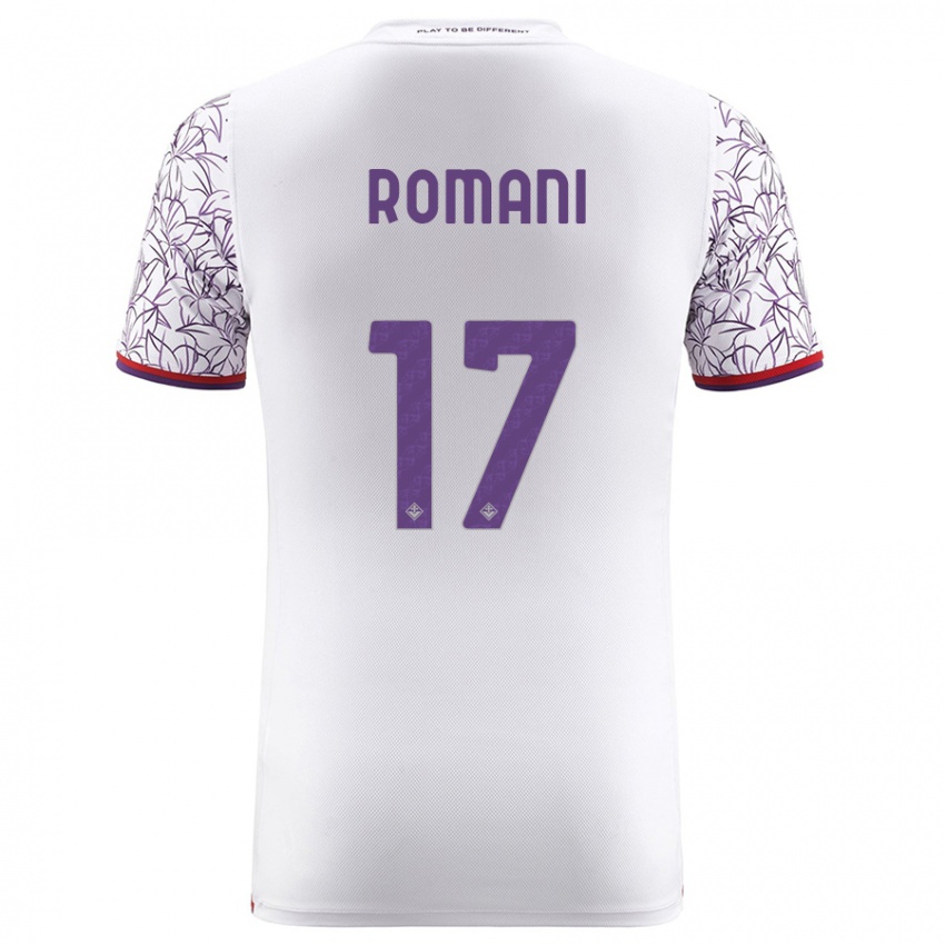 Herren Lorenzo Romani #17 Weiß Auswärtstrikot Trikot 2023/24 T-Shirt