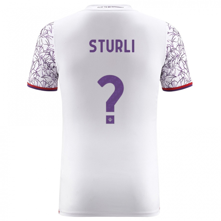 Herren Edoardo Sturli #0 Weiß Auswärtstrikot Trikot 2023/24 T-Shirt