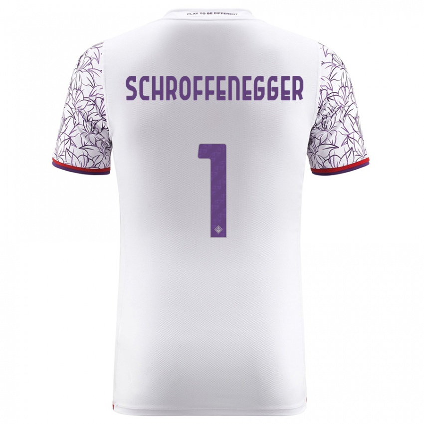 Herren Katja Schroffenegger #1 Weiß Auswärtstrikot Trikot 2023/24 T-Shirt