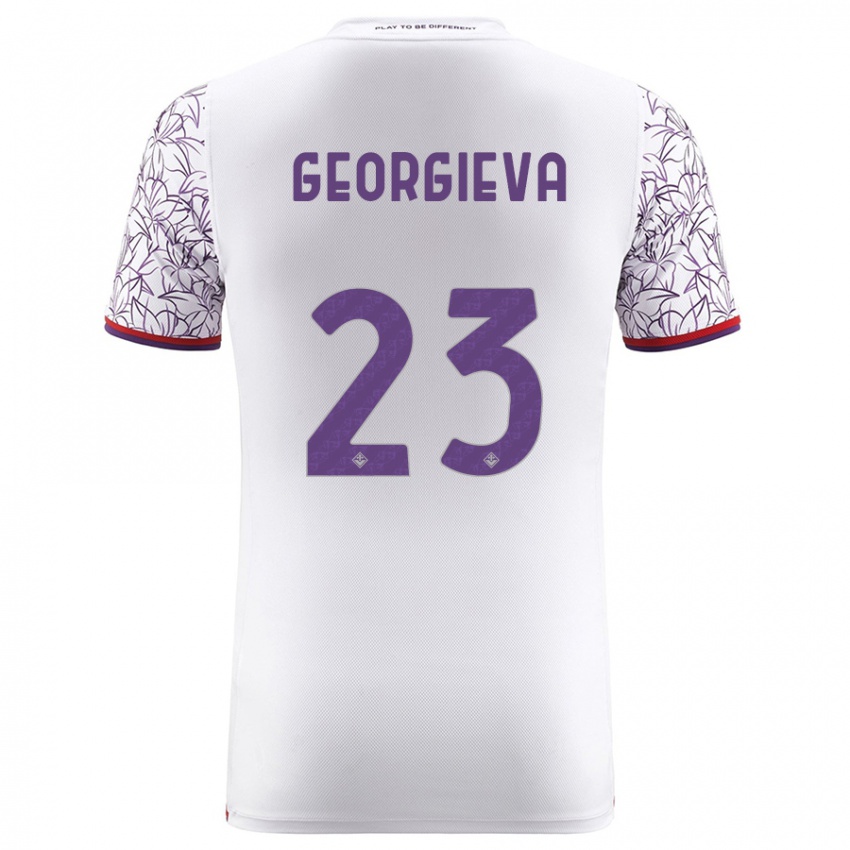 Herren Marina Georgieva #23 Weiß Auswärtstrikot Trikot 2023/24 T-Shirt