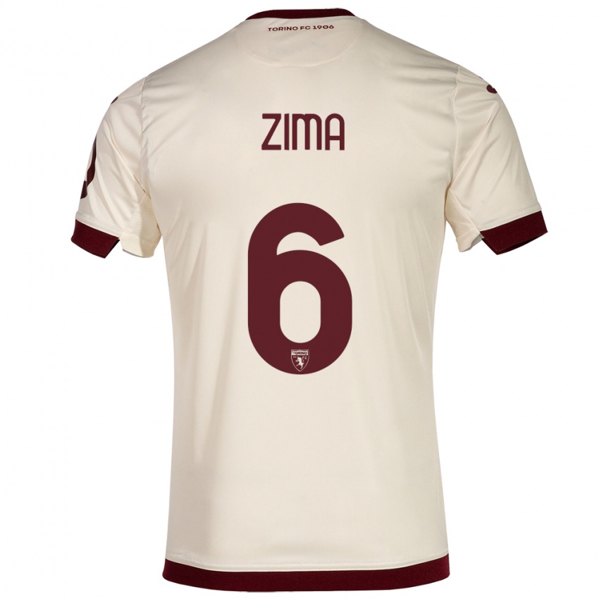 Herren David Zima #6 Sekt Auswärtstrikot Trikot 2023/24 T-Shirt