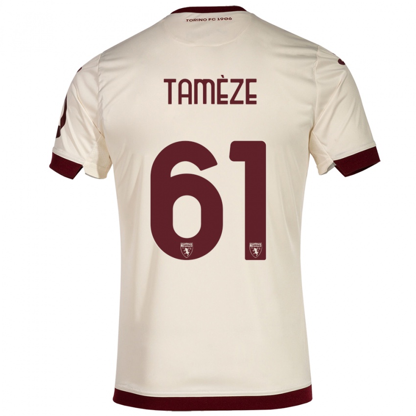 Herren Adrien Tamèze #61 Sekt Auswärtstrikot Trikot 2023/24 T-Shirt