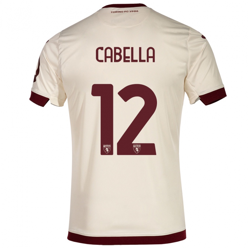 Herren Matteo Cabella #12 Sekt Auswärtstrikot Trikot 2023/24 T-Shirt