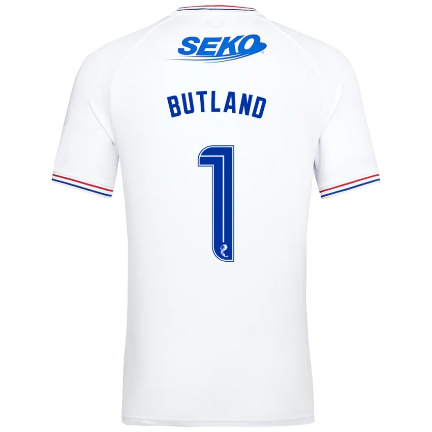 Herren Jack Butland #1 Weiß Auswärtstrikot Trikot 2023/24 T-Shirt