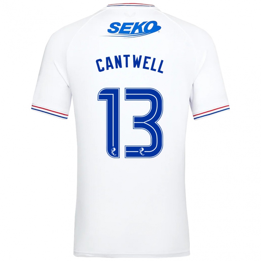 Herren Todd Cantwell #13 Weiß Auswärtstrikot Trikot 2023/24 T-Shirt