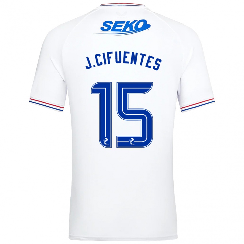 Herren José Cifuentes #15 Weiß Auswärtstrikot Trikot 2023/24 T-Shirt