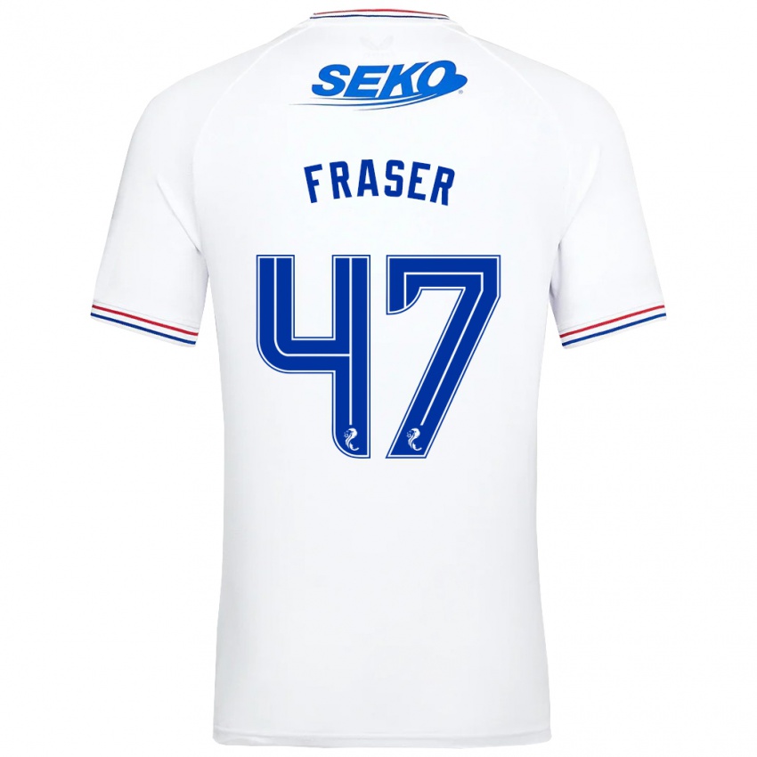 Herren Robbie Fraser #47 Weiß Auswärtstrikot Trikot 2023/24 T-Shirt