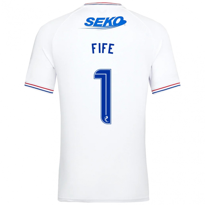 Herren Jenna Fife #1 Weiß Auswärtstrikot Trikot 2023/24 T-Shirt