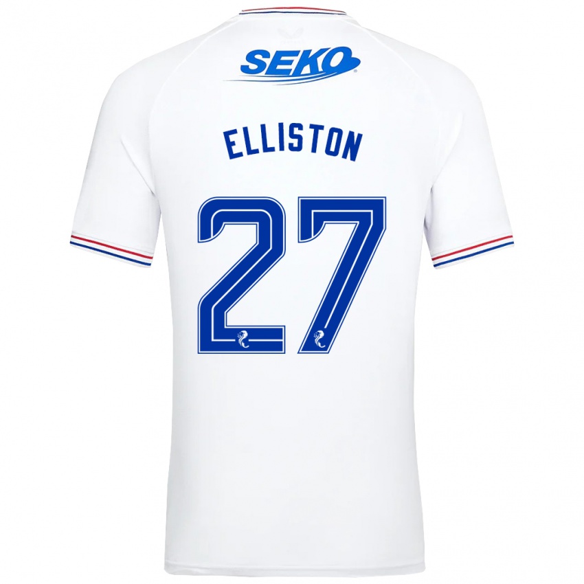 Herren Maddie Elliston #27 Weiß Auswärtstrikot Trikot 2023/24 T-Shirt