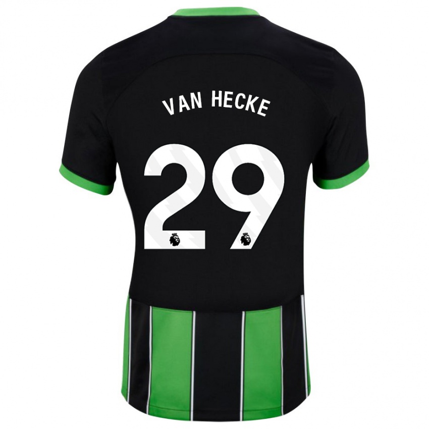 Herren Jan Paul Van Hecke #29 Schwarz Grün Auswärtstrikot Trikot 2023/24 T-Shirt