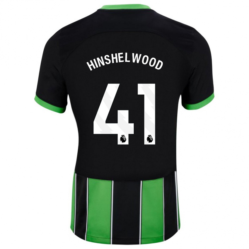 Herren Jack Hinshelwood #41 Schwarz Grün Auswärtstrikot Trikot 2023/24 T-Shirt