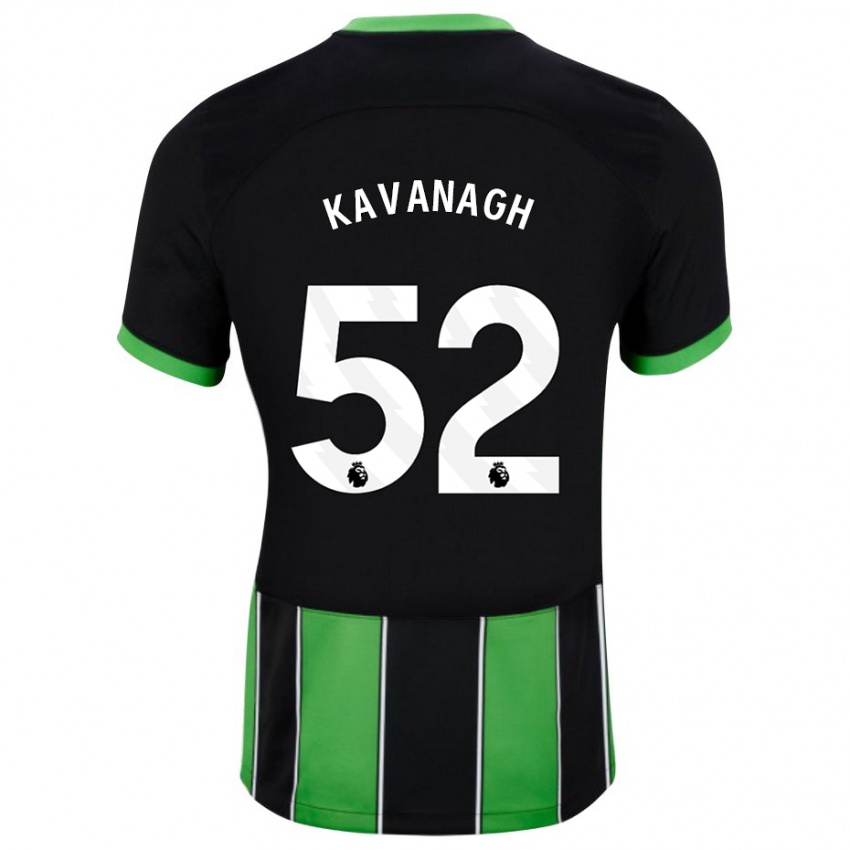 Herren Leigh Kavanagh #52 Schwarz Grün Auswärtstrikot Trikot 2023/24 T-Shirt