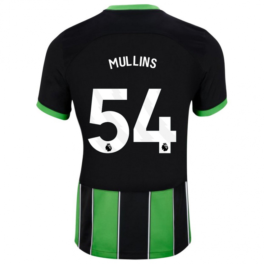 Herren Jamie Mullins #54 Schwarz Grün Auswärtstrikot Trikot 2023/24 T-Shirt