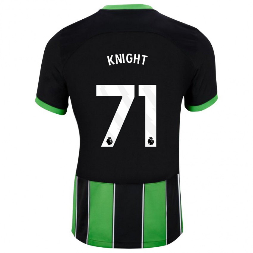 Herren Joe Knight #71 Schwarz Grün Auswärtstrikot Trikot 2023/24 T-Shirt