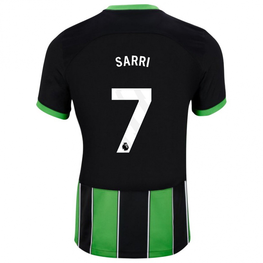 Herren Veatriki Sarri #7 Schwarz Grün Auswärtstrikot Trikot 2023/24 T-Shirt