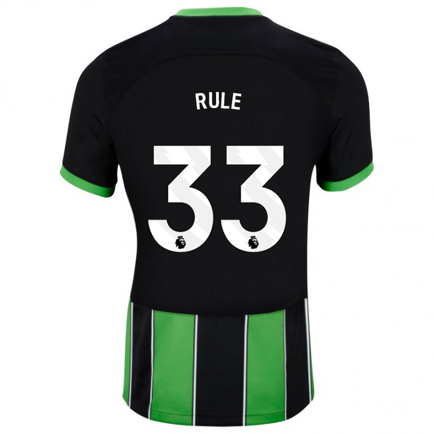Herren Charlize Jayde Rule #33 Schwarz Grün Auswärtstrikot Trikot 2023/24 T-Shirt