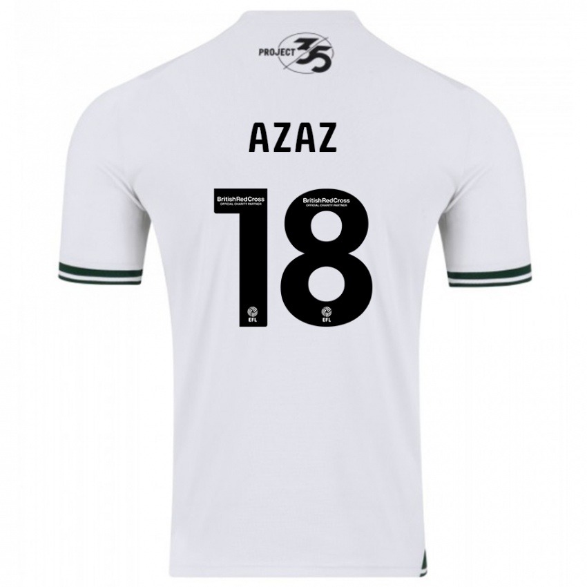 Herren Finn Azaz #18 Weiß Auswärtstrikot Trikot 2023/24 T-Shirt