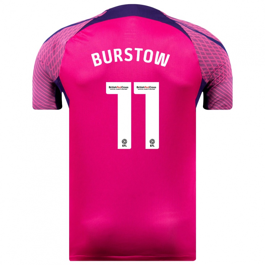 Herren Mason Burstow #11 Lila Auswärtstrikot Trikot 2023/24 T-Shirt